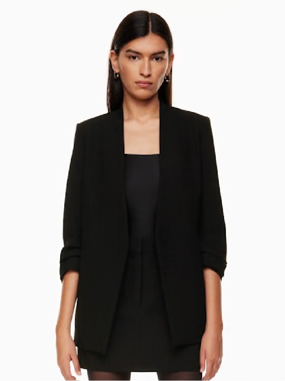 Aritzia Babaton Power Hip Blazer Open Front size 2